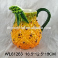 Promotinal pineapple shape ceramic water pitcher